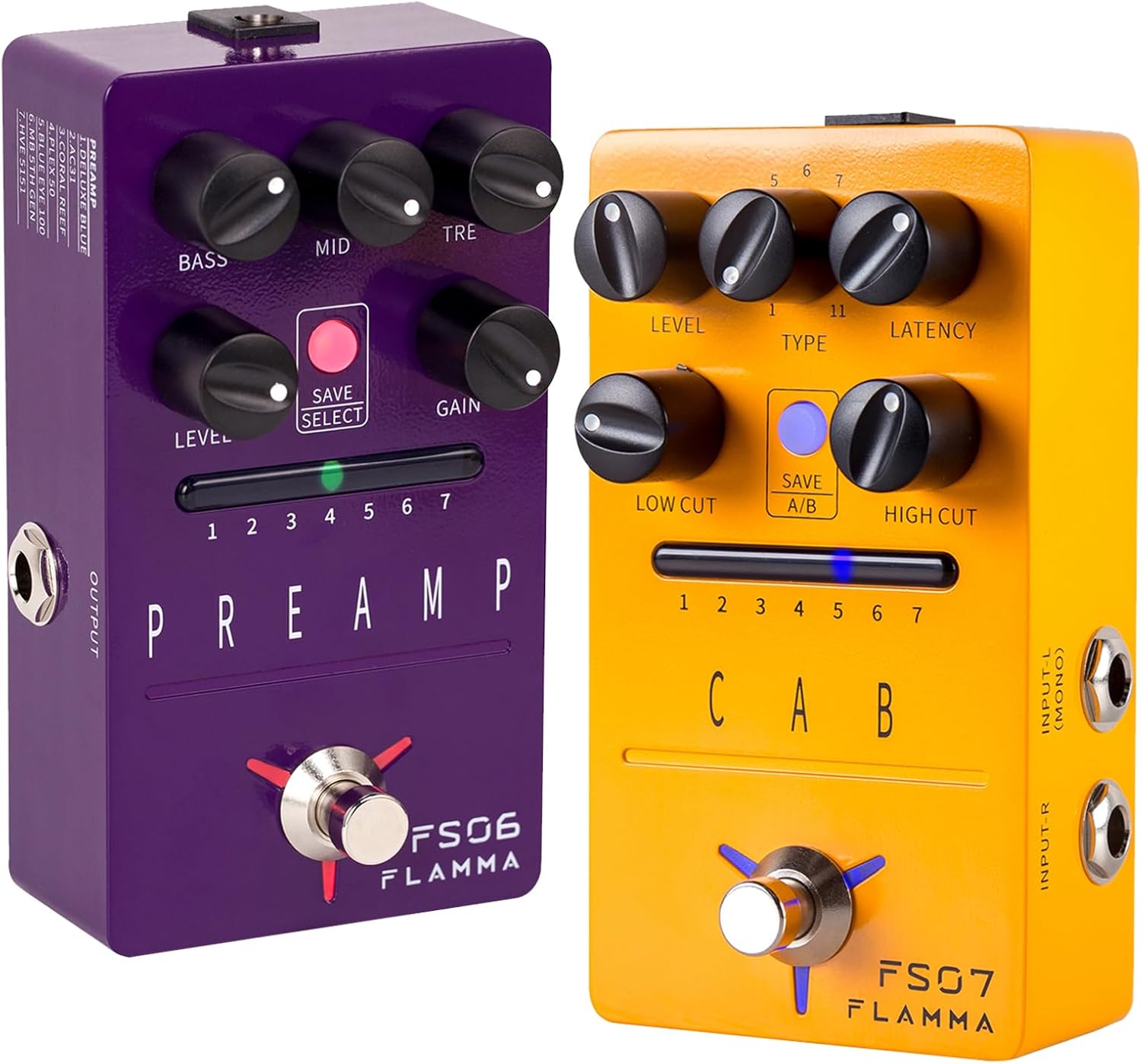 FLAMMA Preamp & Cabinet Sim Effects Pedal