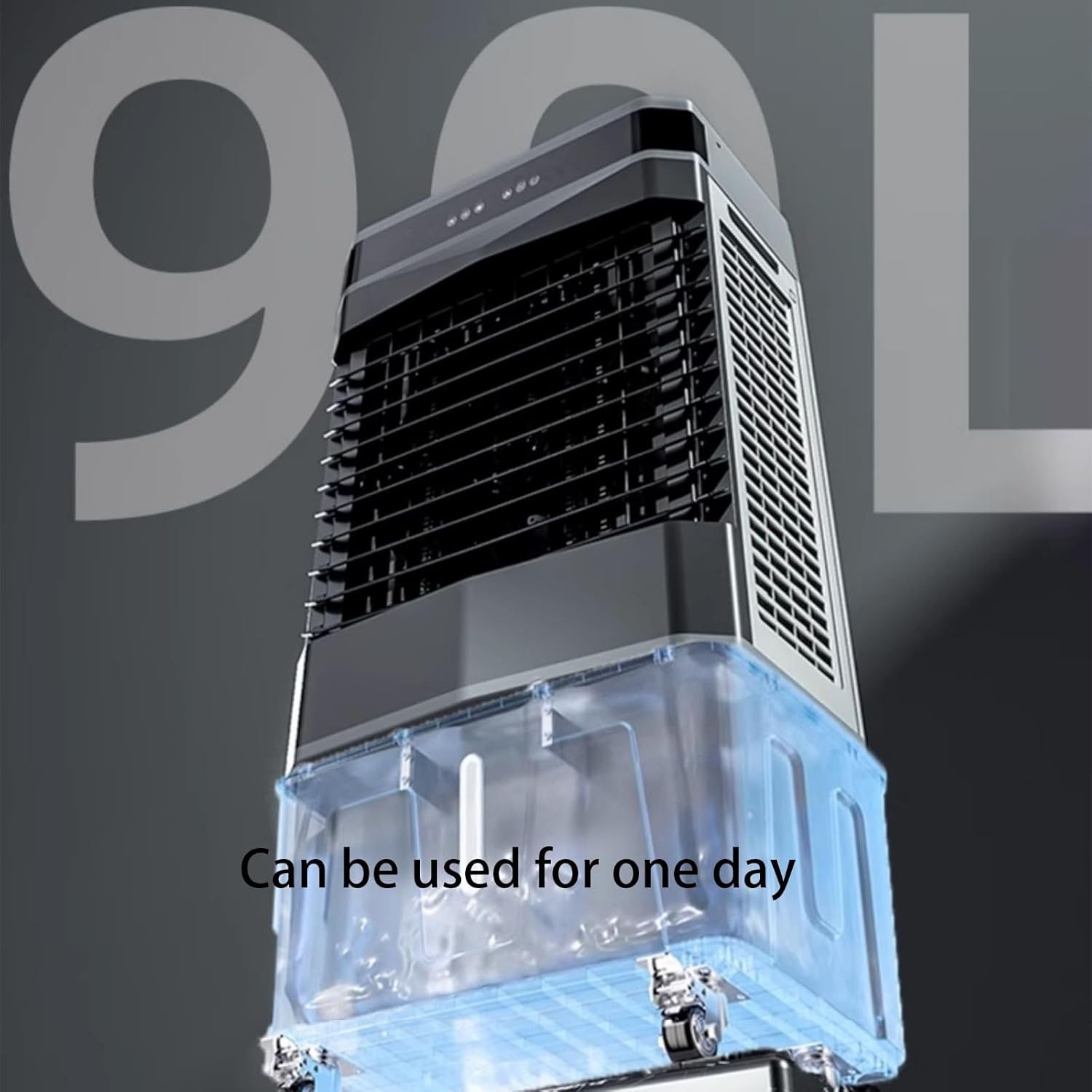 Portable Air Conditioners, Evaporative Air Cooler with Big Water Tank and 3 Speeds, Personal Swamp Air Cooler for Rooms Office(48 * 35 * 100cm)