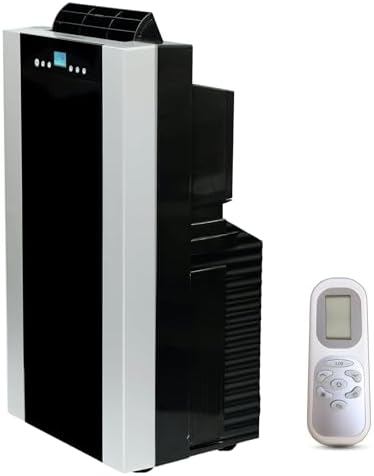 14,000 BTU Dual Hose Portable Air Conditioner with Heater, 4-in-1 Cooling, Heating, Dehumidifier & Fan, Remote Control, Fast Cooling AC Unit for Rooms up to 550 sq ft, Quiet Operation