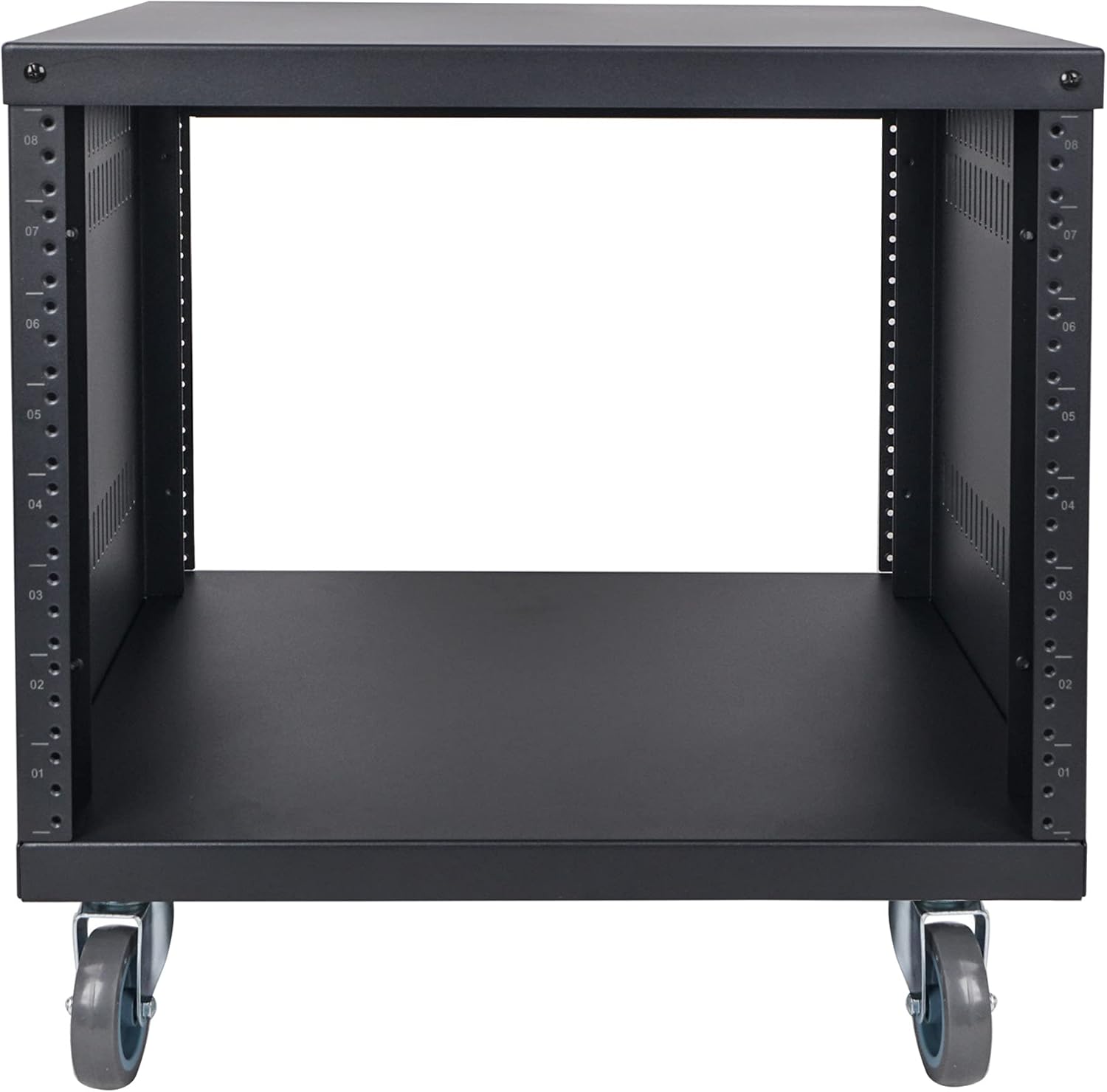 Sound Town 8U Universal Steel Rack, w/ 3