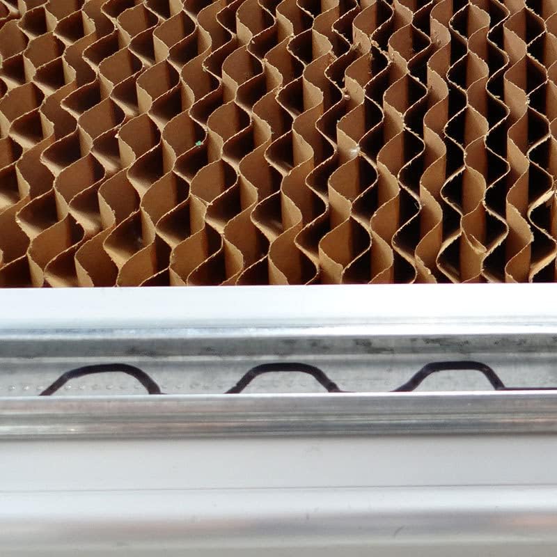 Water Circulation Cooling Evaporative Cooling Pad Aluminum Alloy Cooling Wall 80 * 80 * 15Cm,C