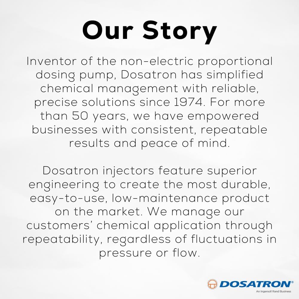 DOSATRON D40MZ2 D40MZ2VFII Water-Powered Chemical Injector Dosing Pump | 40 GPM | 0.2%-2% Dilution | 2.2-40 GPM Flow Range | 1 1/2