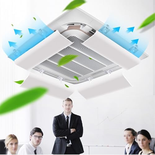 Air Conditioner Vent Deflector, Vent Redirector, Angle Adjustable Air Conditioner Deflector, Applicable to Central Air Conditioners