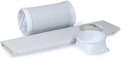 BLACK Smart Portable Air Conditioner, 12,000 BTU for Rooms up to 550 Sq. Ft., Smart Portable AC with Follow Me Remote and Window Kit, White