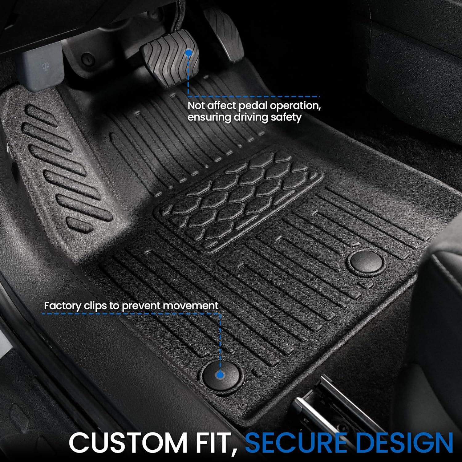 Floor Mats Cargo Mat Set for 2022-2025 Mitsubishi Outlander (Not Fit Sport or PHEV), All Weather TPE Backrest Mat Trunk Mat Cargo Liner Accessories(Floor Mats+Backrest Mats+Cargo Mat)