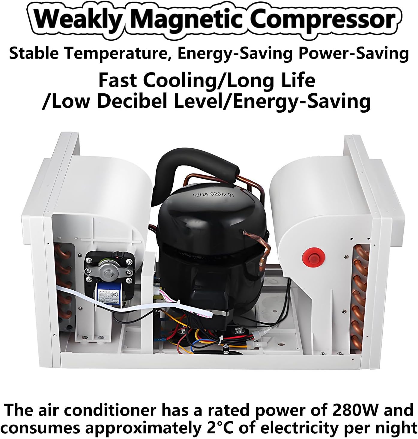 Fast Cooling Air Conditioners Dehumidifier with Remote Control Without Outdoor Unit Compact Mini Space Air Cooler Bedroom Kitchen Rental House Dormitory Mosquito Net Air Conditi