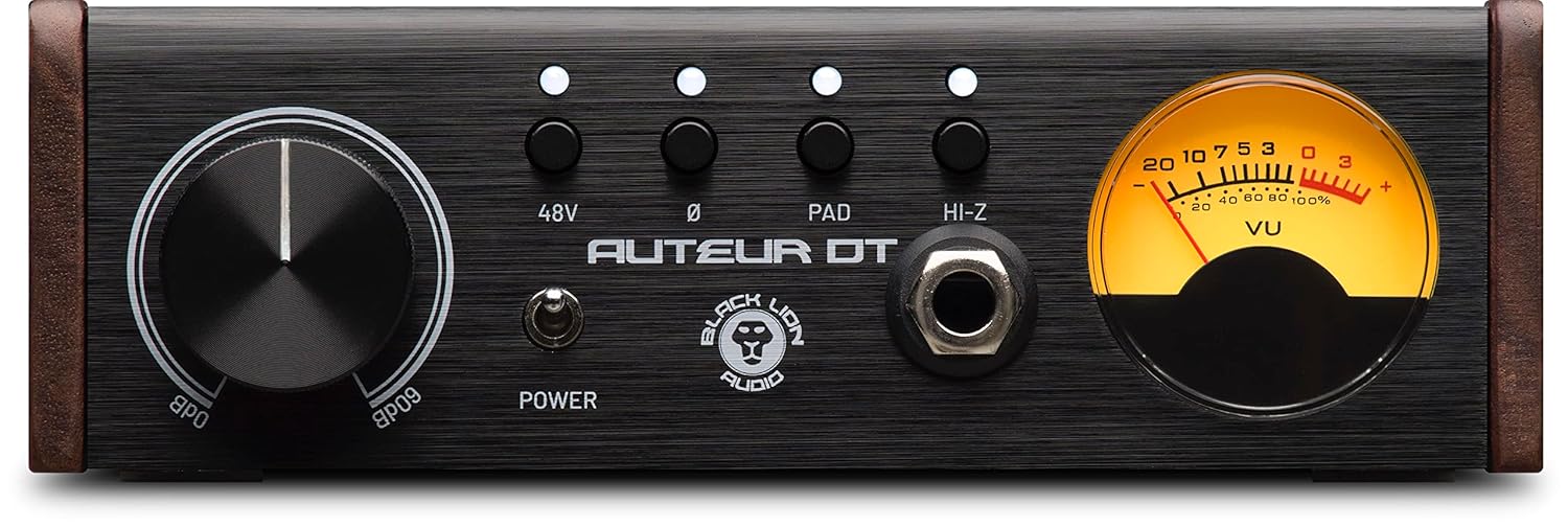 Black Lion Audio Auteur DT Single-Channel Desktop Microphone Preamp