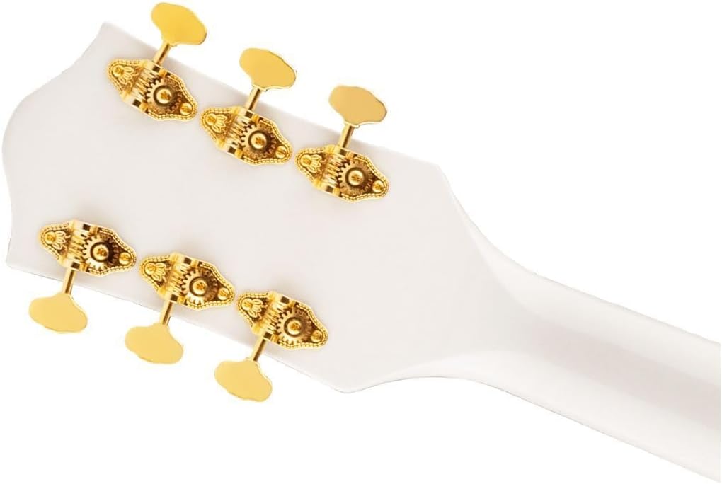 Gretsch G5422TG Electromatic 6-String Right-Handed Classic Double-Cut Hollowbody Electric Guitar with Bigsby, Laurel Fingerboard and Maple Neck (Snowcrest White)