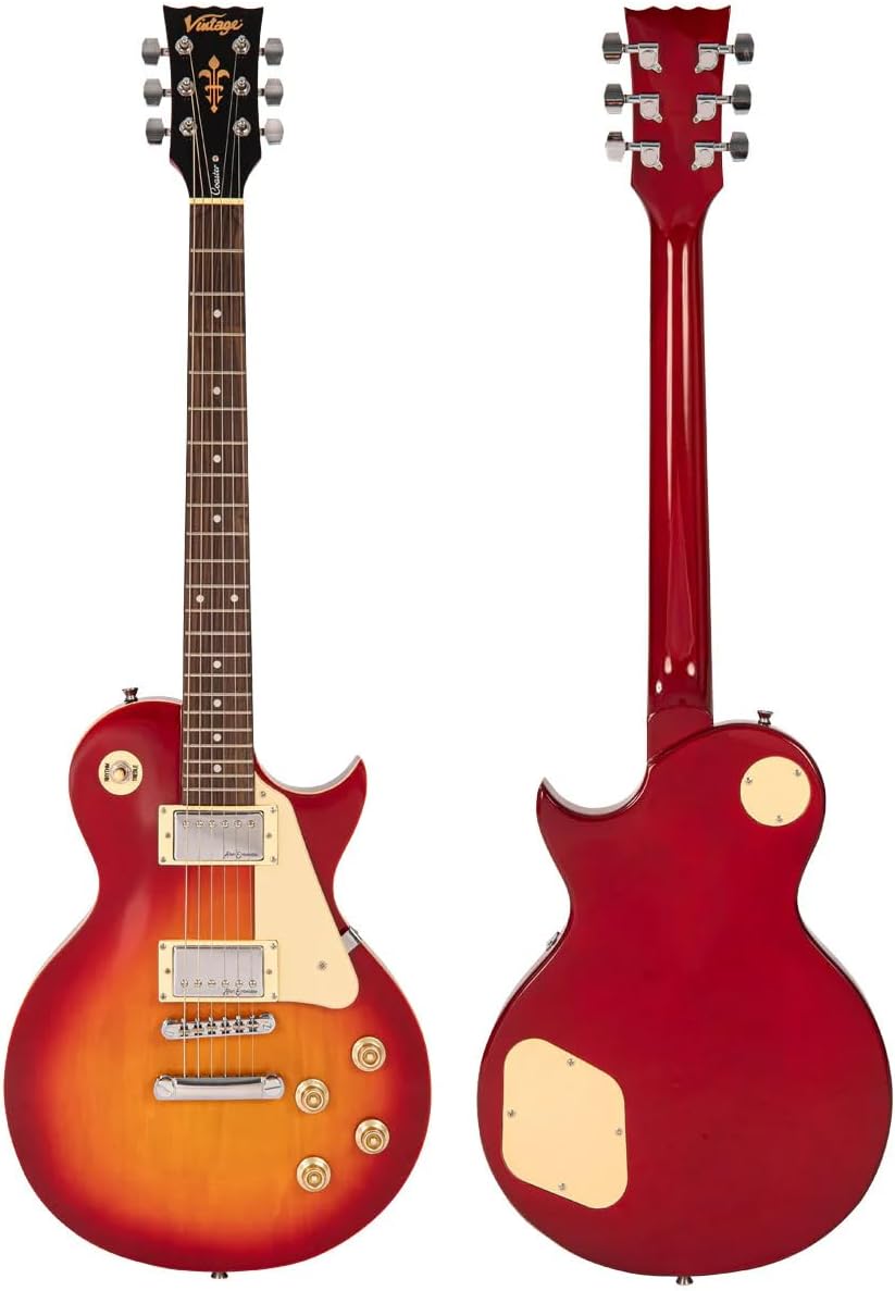 VINTAGE Electric Guitars, Right, Cherry Sunburst (V10CSB)