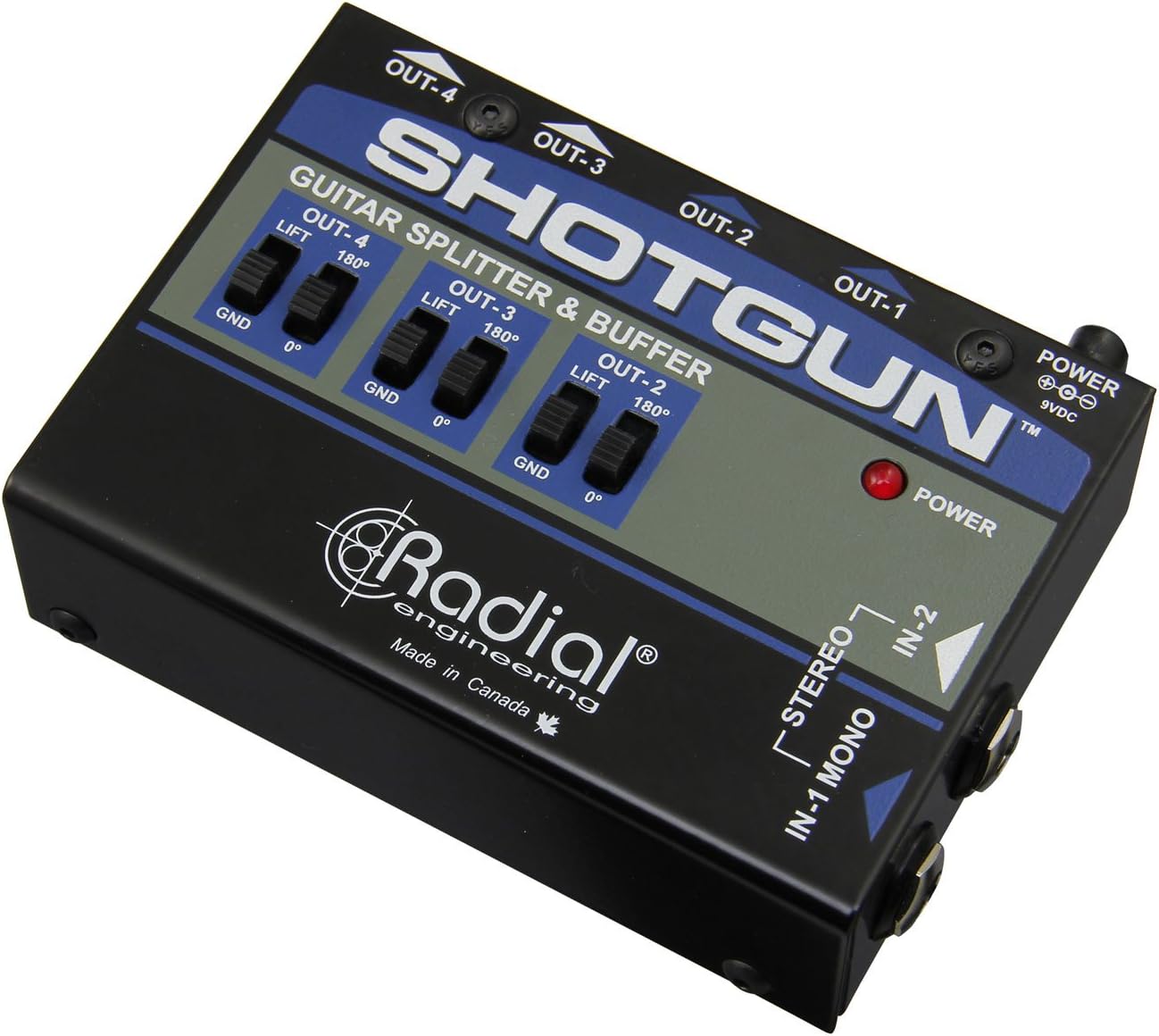 Radial Shotgun 4-channel Amp Driver