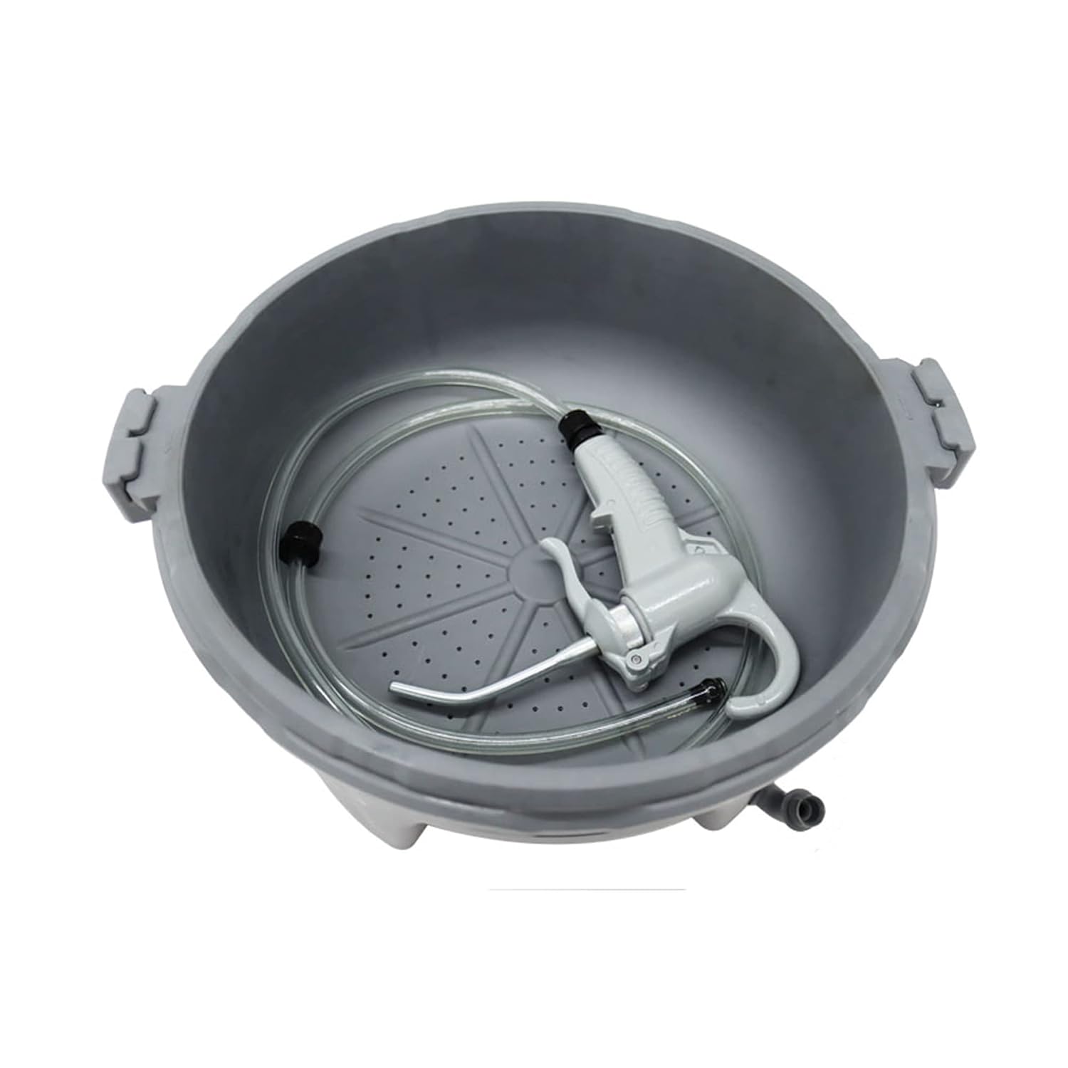 INTBUYING Portable Handheld Oiler Bucket Threading Pipe Machine Threading Machine Lubricator Oil Gun Drum Set Tool Barrel Pipe Threader Pipe Threading Oiler Hand Held Oiler Bucket Tool