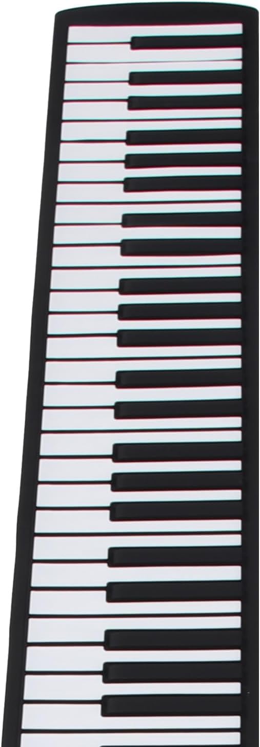 88 Keys Roll Up Piano, Electronic Hand Roll Piano with 128 Rhythms & Tones, USB Rechargeable Digital Piano Keyboard with MIDI Function, LED Digital Display, for Kids, Beginners