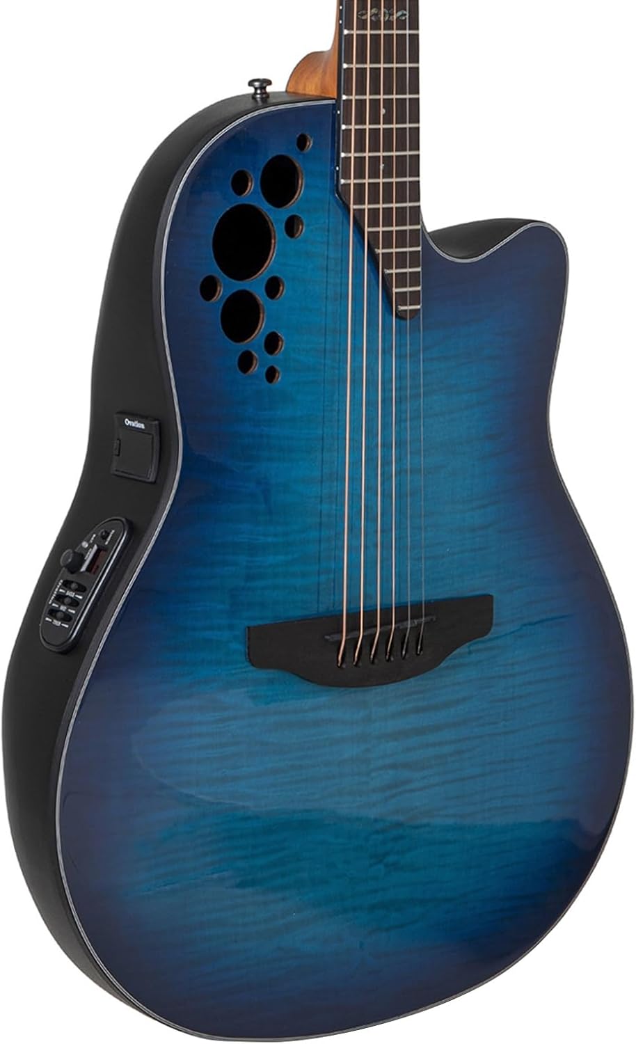 Ovation CE44P-BLFL-G Celebrity Elite Plus Blue Flamed Maple