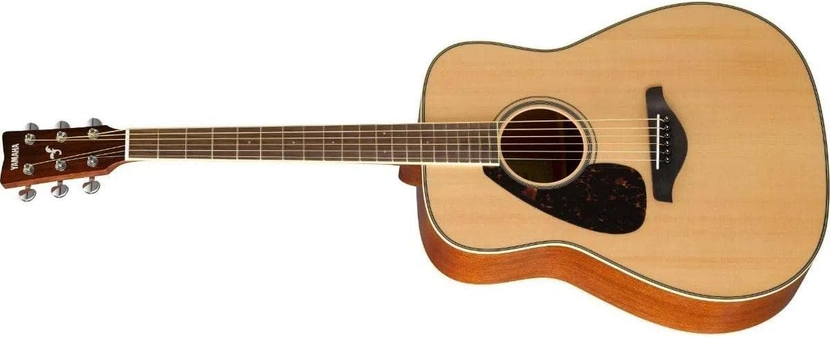 Yamaha FG820LNT LEFT-HANDED Solid Sitka Spruce Top Natural Folk Acoustic Guitar
