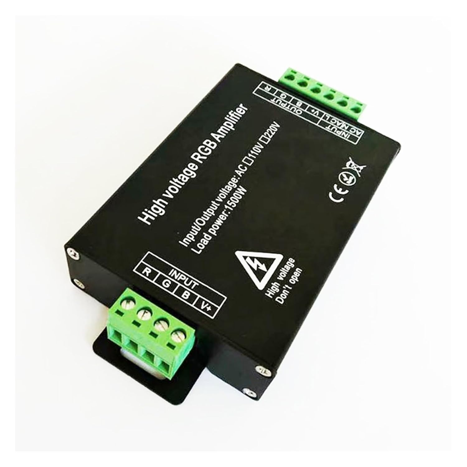 AC 110V 220V 1500W LED RGB Amplifier Controller Suitable for 110V 220V 5050 3528 RGB LED Light Strips (Size : AC 220V)