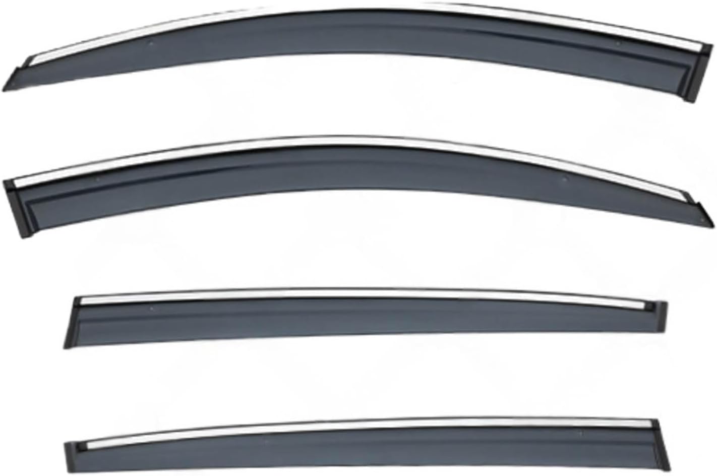 Window Deflectors for Kia Sportage MK3-SL 2011+, Sun Rain Guard Window Visors Vent Shades with Bright Stripes Car Accessories