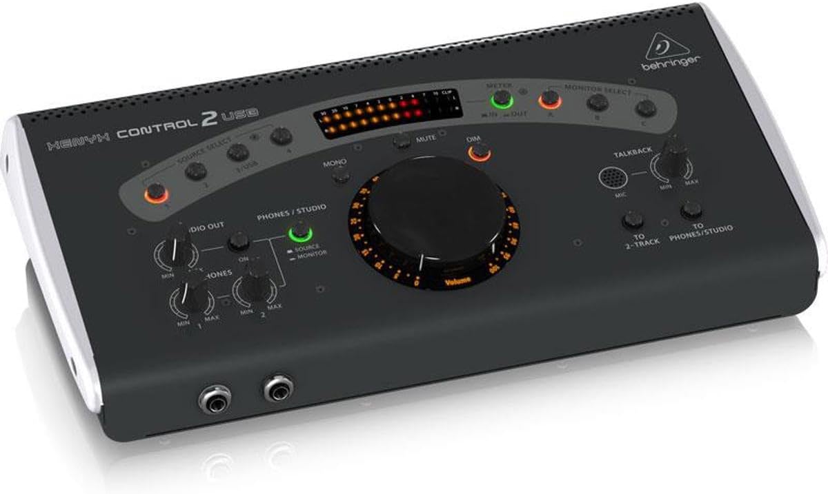 Behringer XENYX CONTROL2USB High-End Studio Control and Communication Center with VCA Control and USB Audio Interface