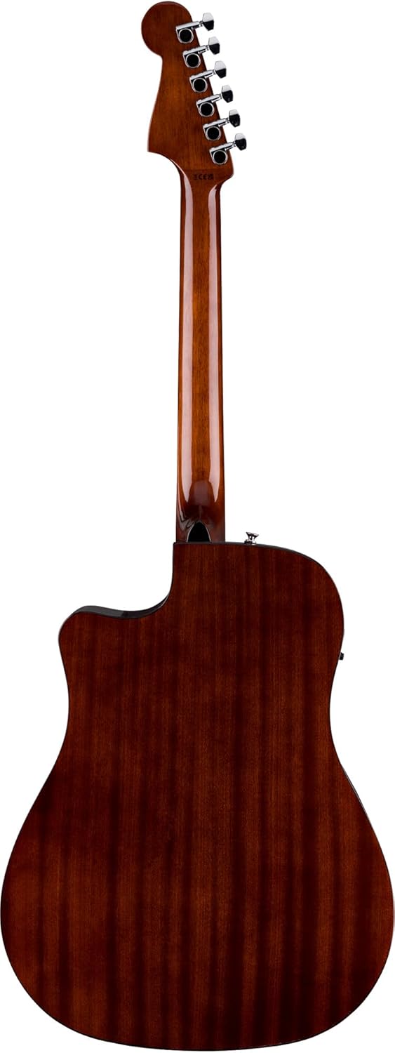 Fender California Standard Redondo CE Acoustic-Electric Guitar - 3-Color Sunburst Bundle with Case, Tuner, Strap, Strings, String Winder, Picks, and Austin Bazaar Instructional DVD