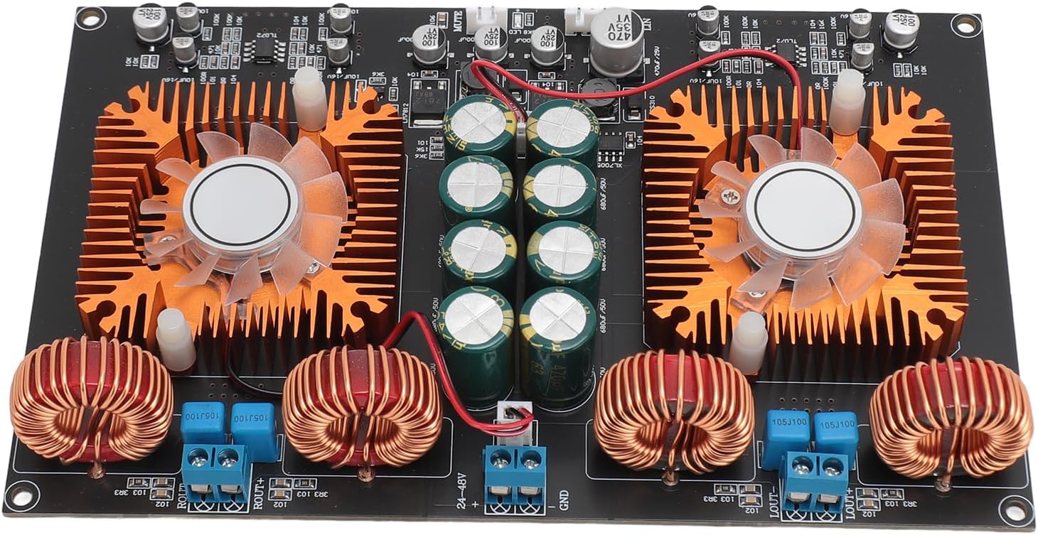 TPA3255 Amplifier Board, Class D Dual Core 600W Stereo, Efficiency Amp Module for Home Theater with Clear Sound Output