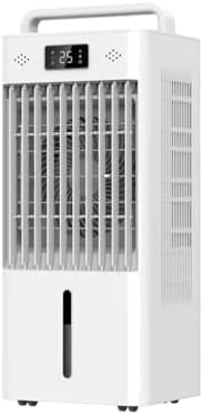 Portable Evaporative Air Cooler Fan,Swamp Cooler for Bedroom Office,Touch & Remote Control,2.6 Gal Water Tank,3-Speed Cooling Fan,3-Side Cooling Pads,Auto Swing Louvers,Carry Handle,White