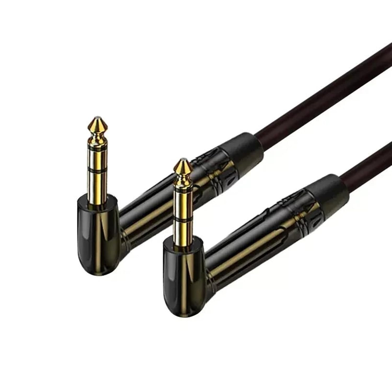 Pro Audio Cable 6.5mm to 6.5mm Cable Elbow Male to Male 6.35mm Cords Microphone Amplifier Professional Guitar Cable(6 TRS l-L,10m)