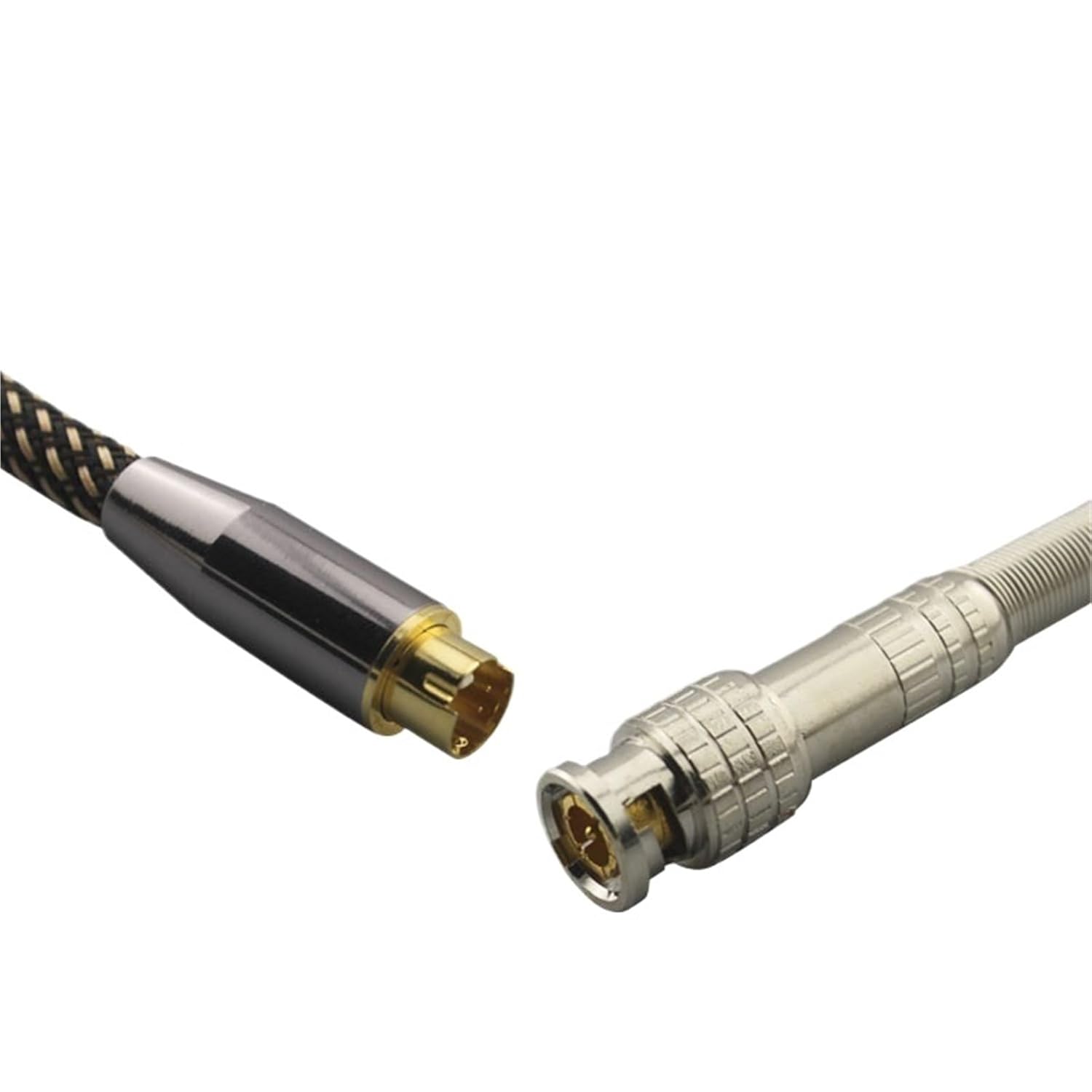 Video Cable 4 Pin Male S-Video to BNC Male Female 75-5 Monitor Video Signal Interconnect Cable Q9 Video Security Line OFC 1M 2M(S to L BNC Male,10m)