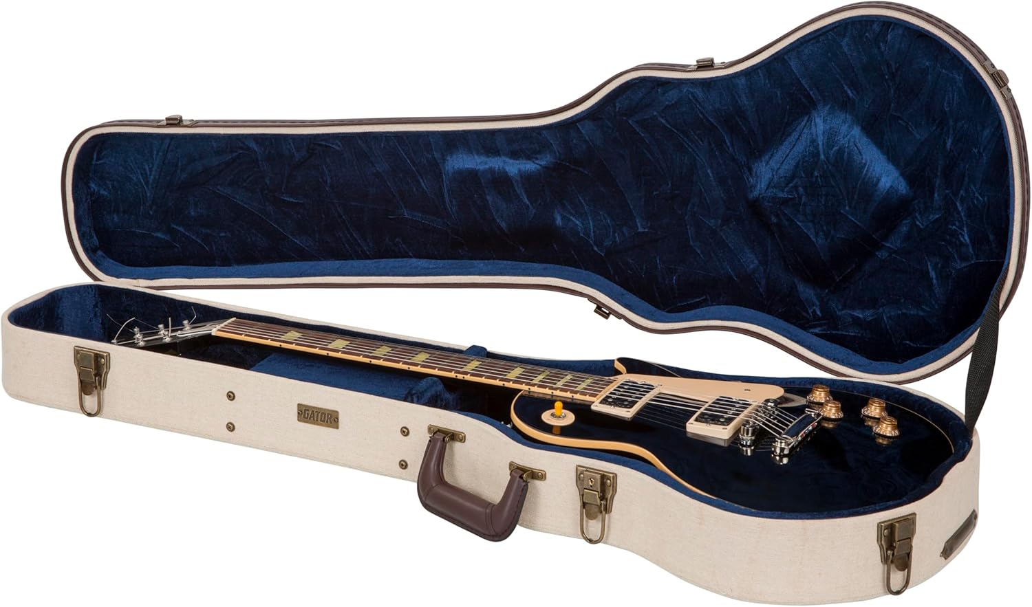 Gator Cases Journeyman Series Deluxe Wood Case for Gibson Les Paul Guitars (GW-JM-LPS)