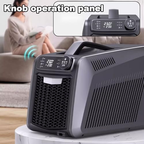 Small Portable Air Conditioner Small Room Air Conditioner with Knob Operation Panel Top Handle Design Cooling Capacity 1600w AC Unit for Room Bedroom Office