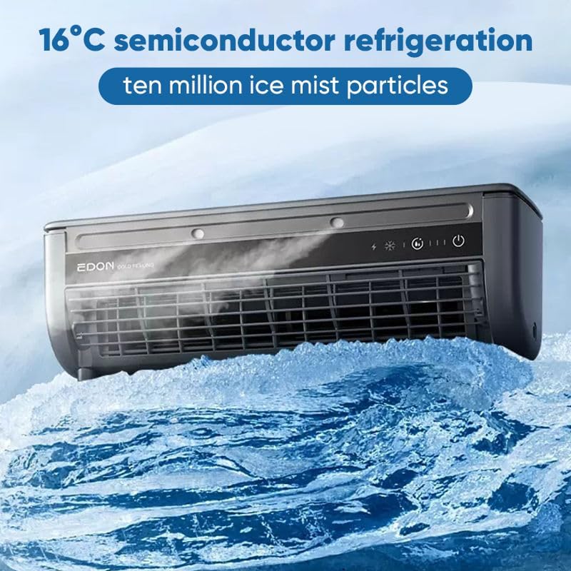 Portable Air Conditioner - Wireless Wall Mounted AC with 3 Wind Modes for Fast Cooling - 10 dB Quiet for Indoor Rooms,Bedroom,Kitchen (dark grey)