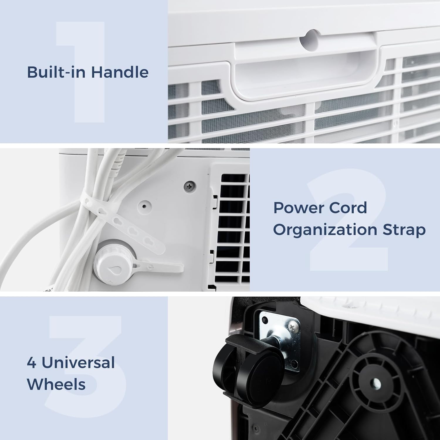 GOFLAME 10000 BTU Portable Air Conditioner, 3-in-1 Floor AC Unit with Fan & Dehumidifier, 24H Timer, Sleep Mode, Remote Control, Drain Hose & Window Installation Kit, Cools up to 350 Sq. Ft