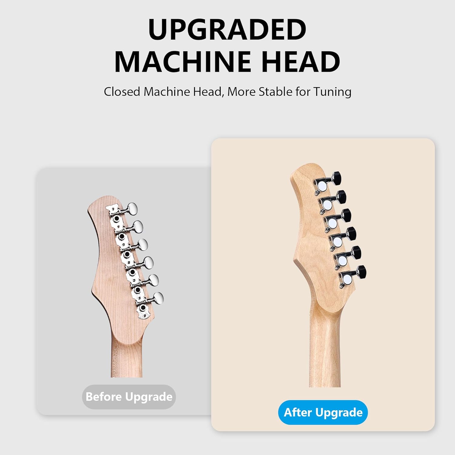 WINZZ EGM100 30 Inches Real Kids Electric Guitar with Beginner Kit, Right Handed (Light Blue)