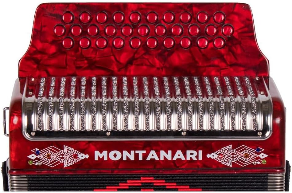 Montanari 3112 MG Accordion EAD Red