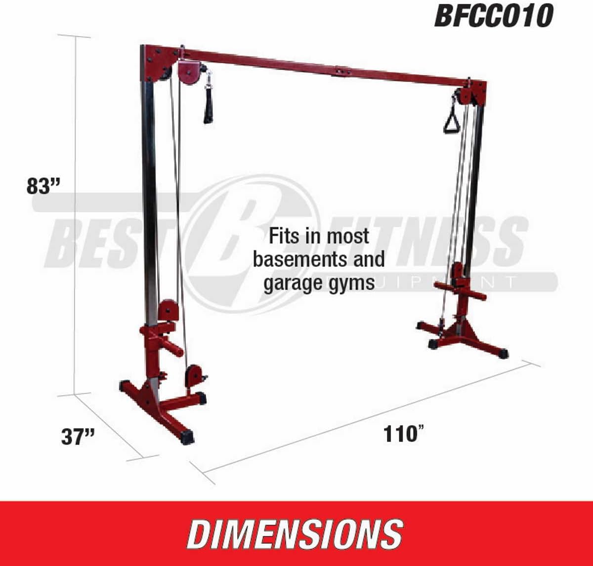 Best Fitness (BFCCO10) Cable Crossover Exercise Machine