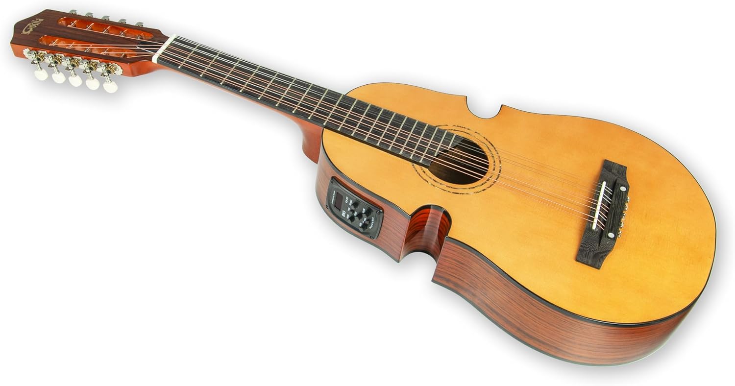 10 String Electric Acoustic Puerto Rican Cuatro Guitar Solid spruce top Ovankol back & sides rosewood fingerboard &bridge