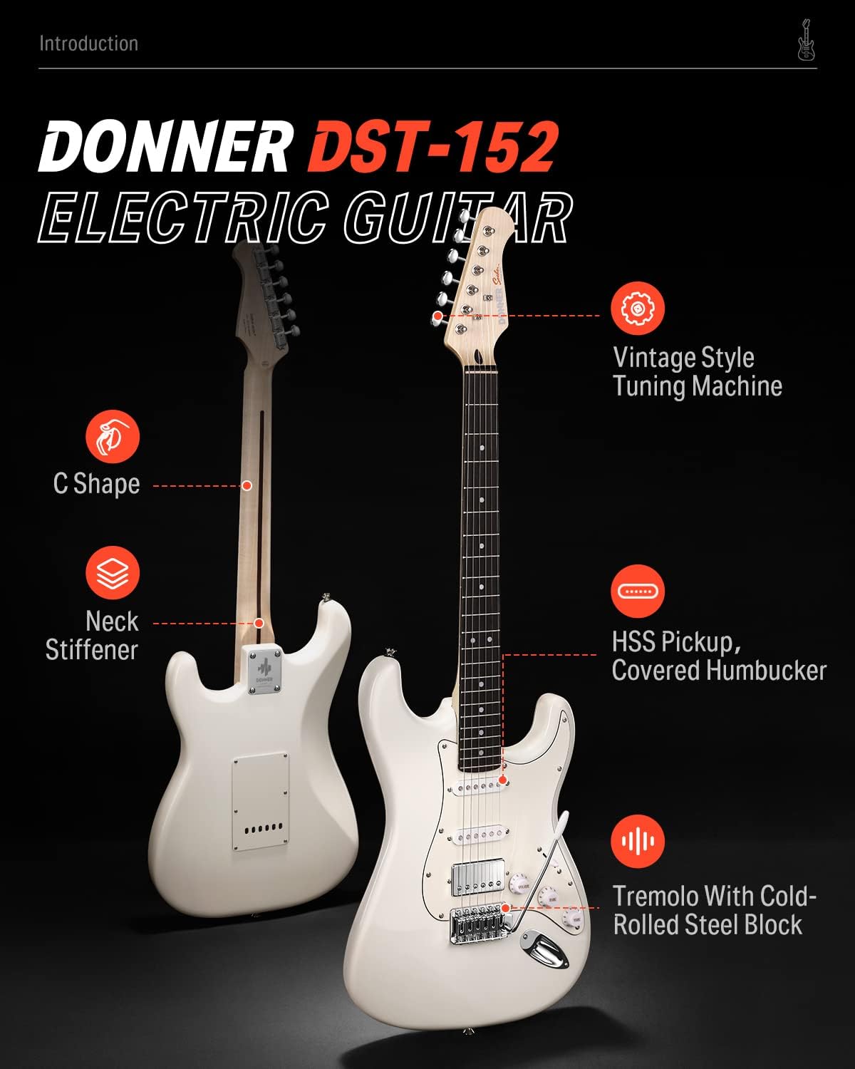 Donner Electric Guitar, DST-152 39