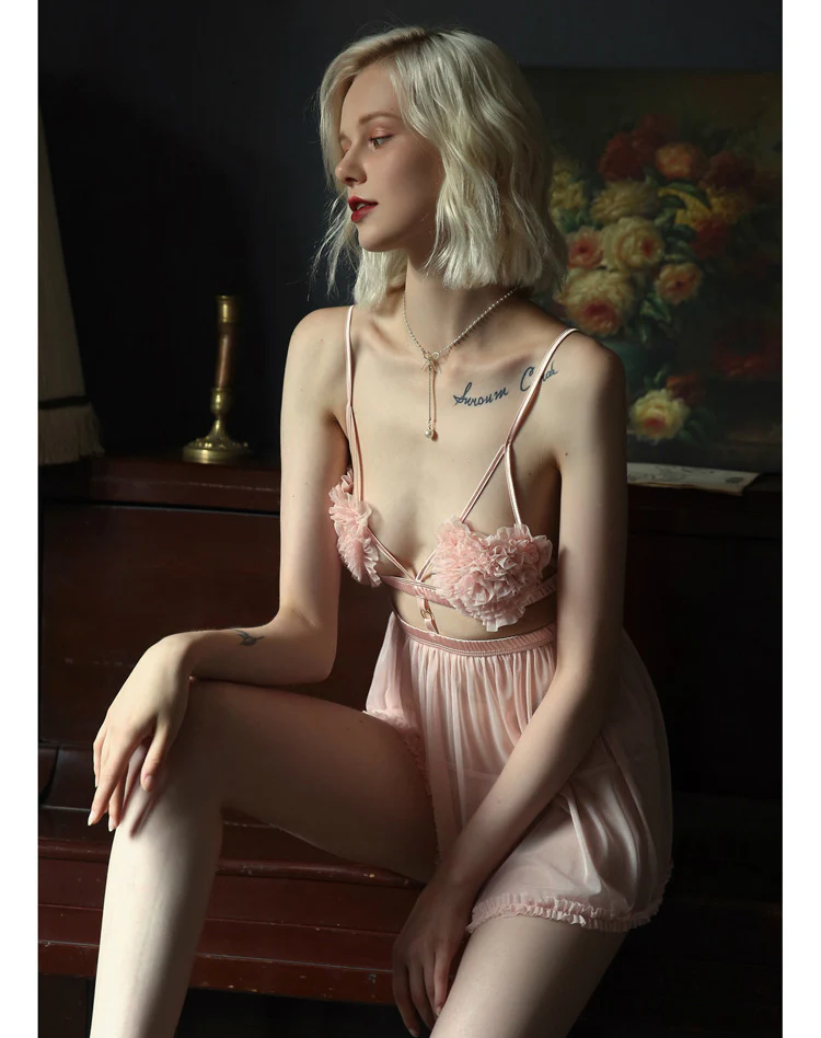 Sexy Sleepwear Female Summer Thin Suspender Strap Night Dress