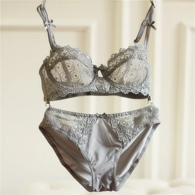 Lace Transparent Bra Set