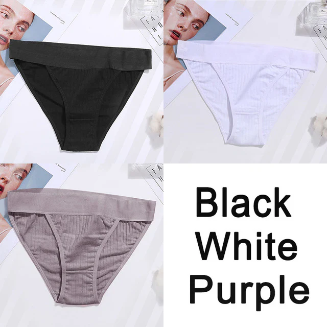 Women Cotton Panties Sexy Low Waist Underwear Panties