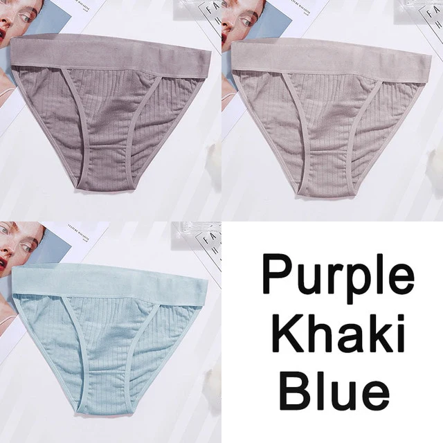 Women Cotton Panties Sexy Low Waist Underwear Panties