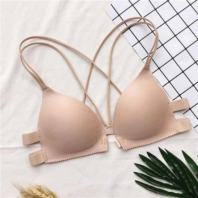 Women Fashion Bra Front Closure Sexy