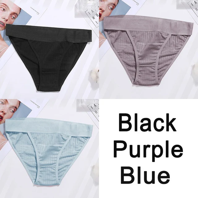 Women Cotton Panties Sexy Low Waist Underwear Panties