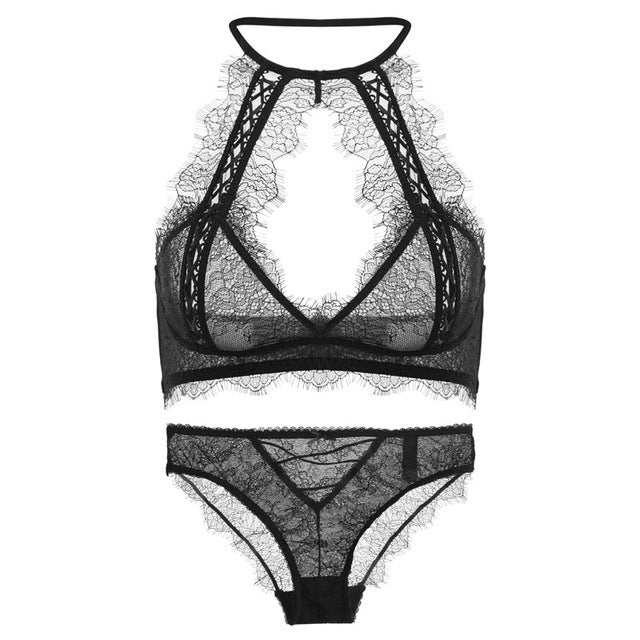 Women Sexy Lace Bra Set