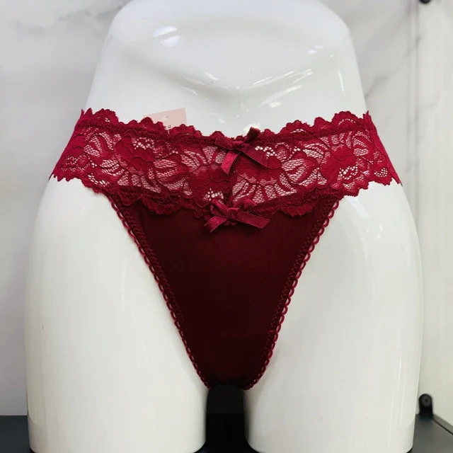 Women Sexy Lace Panties Low-waist Underwear Thong Female