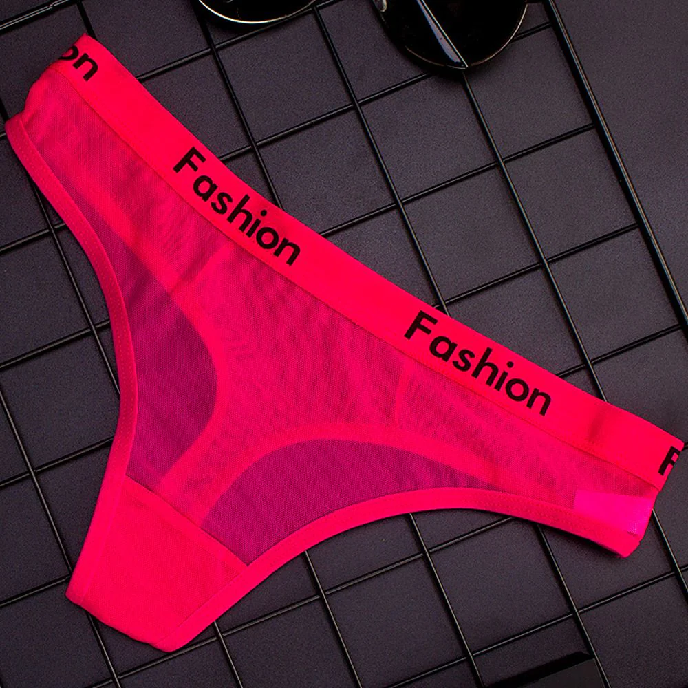 Wrap Design Sexy Ladies Cotton Mesh Transparent Panties