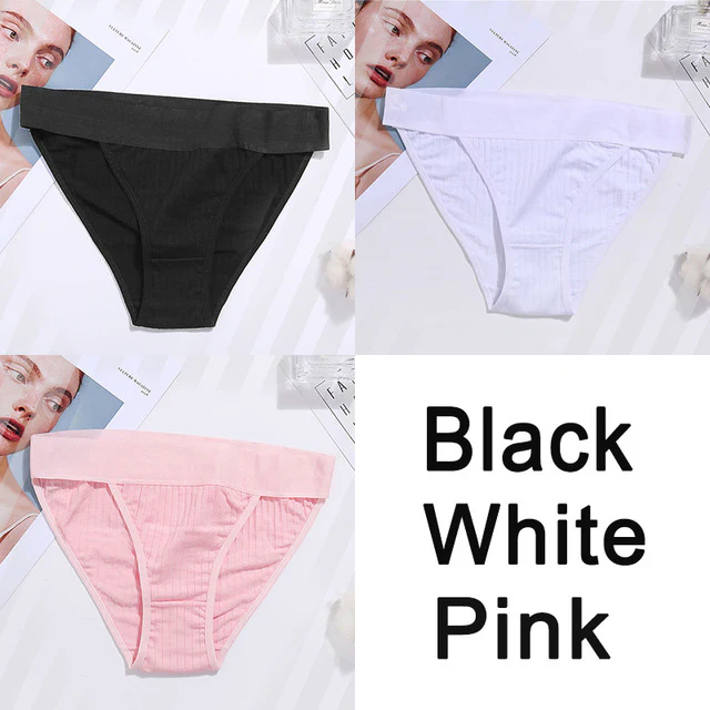 Women Cotton Panties Sexy Low Waist Underwear Panties