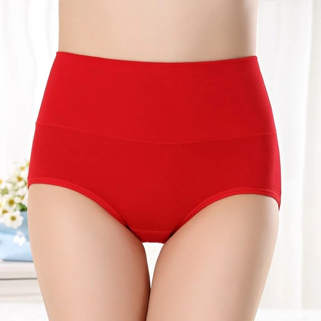 Women's briefs Comfortable Cotton High waist underwear