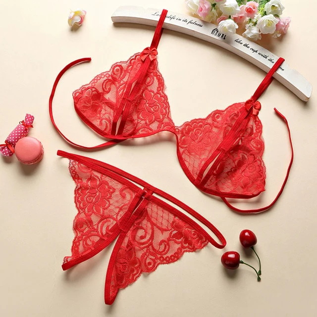 3pcs Set Women Transparent Bra Set