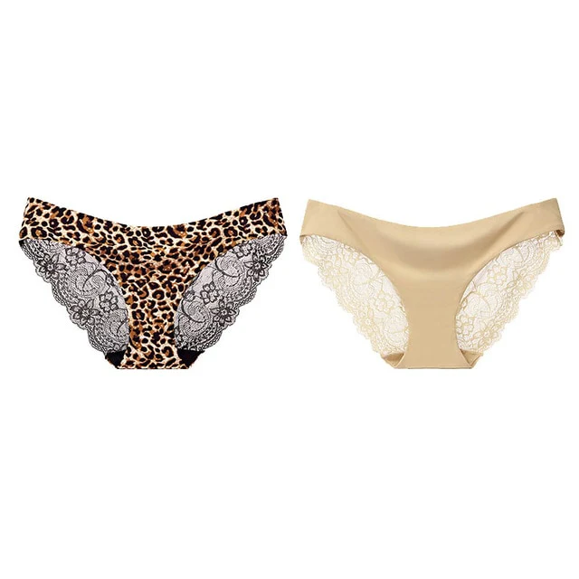 Ladies Underwear Woman Panties Sexy Lace Panty Transparent Low-Rise Breathable Briefs