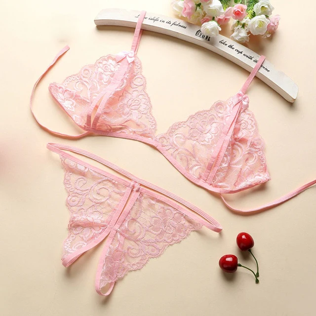 3pcs Set Women Transparent Bra Set