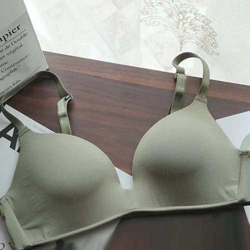 Seamless Letter Straps Bra Sexy Lingerie Adjustable Push Up Bralette